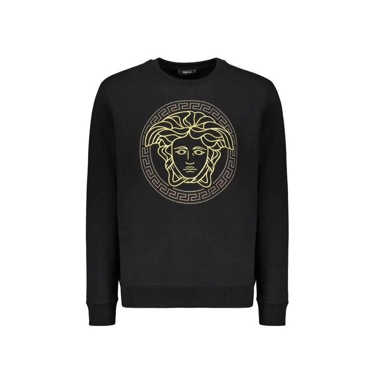 Versace Black Cotton Sweatshirt Clothing - Men
