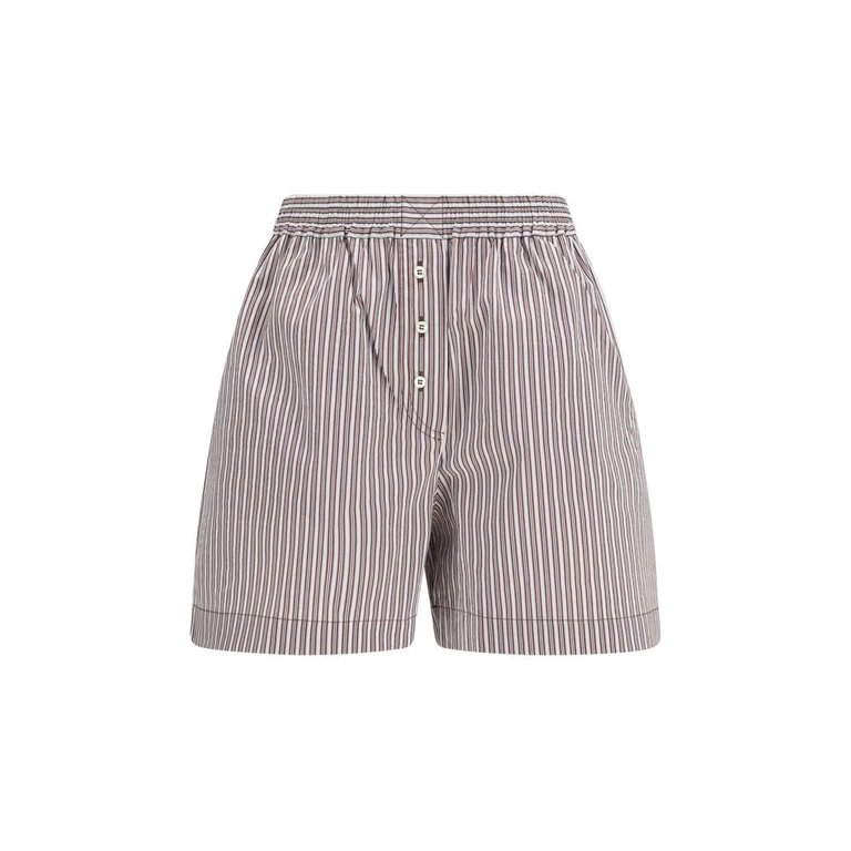 Brunello Cucinelli Multicolor Cotton Bermuda Shorts - Women