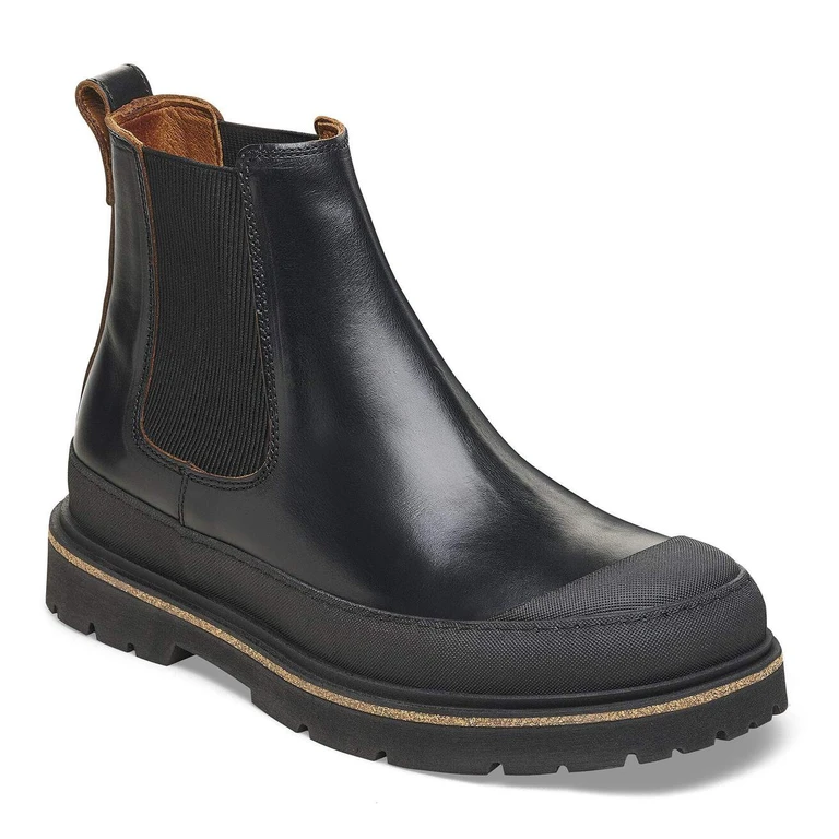 Unisex Prescott Slip On Natural Leather Black