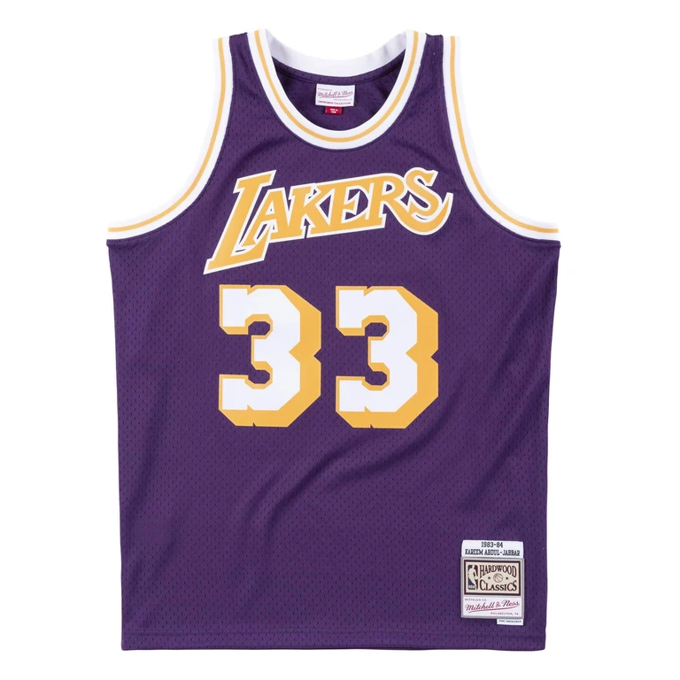 Men's NBA Swingman Jersey Lakers 83 Kareem Abdul-Jabbar