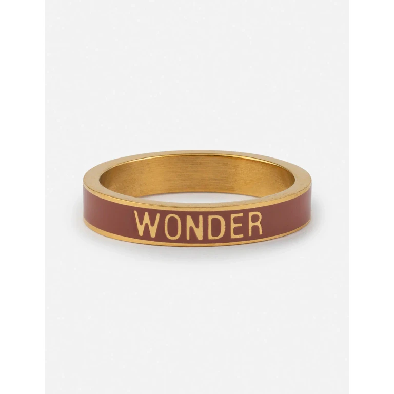 Mauve Enamel Wonder Ring