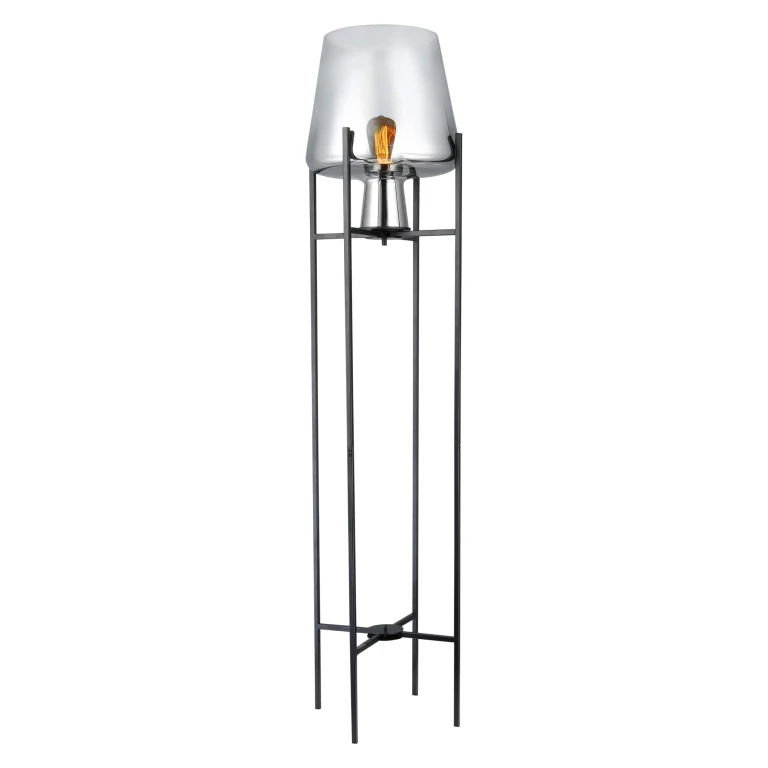 Floor Lamp with Glass Shade
