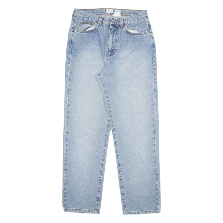 CALVIN KLEIN JEANS Womens Jeans Blue Relaxed Tapered W28 L29