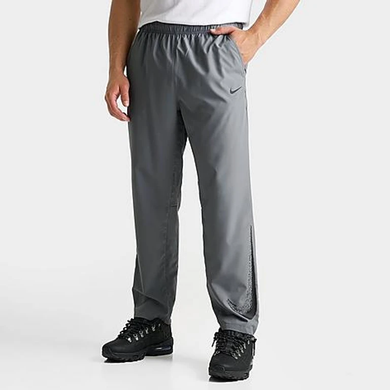 Nike Men's Dri-FIT Form Graphic Track Pants in Smoke Grey Size: Small