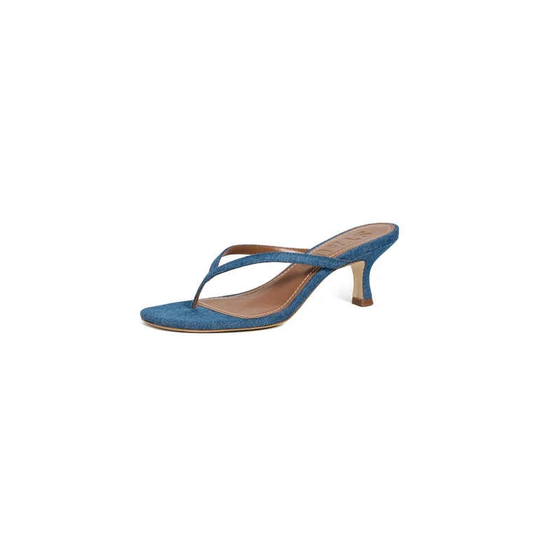 STAUD Freja Kitten Heel Sandals Cream 39.5