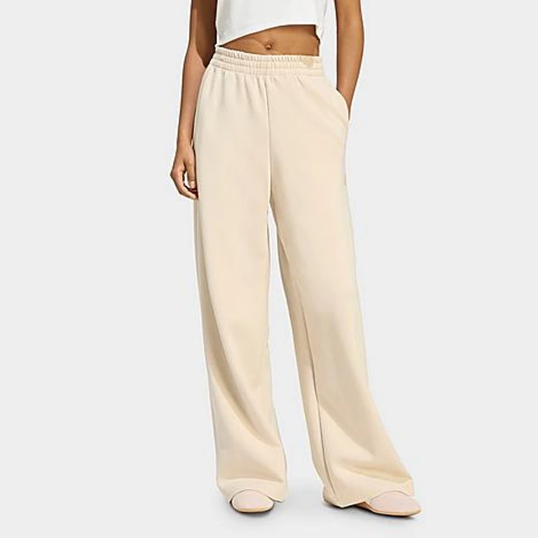 adidas Women's Sportswear Soft Lux Straight Leg Pants in Crystal Linen Size: XS