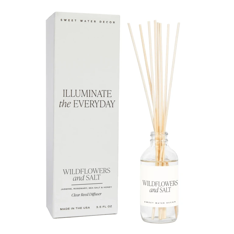 Wildflowers and Salt Clear Reed Diffuser