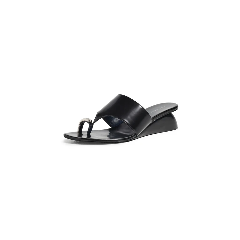 Tory Burch Pierced Wedge Sandals 45mm Perfect Black 7