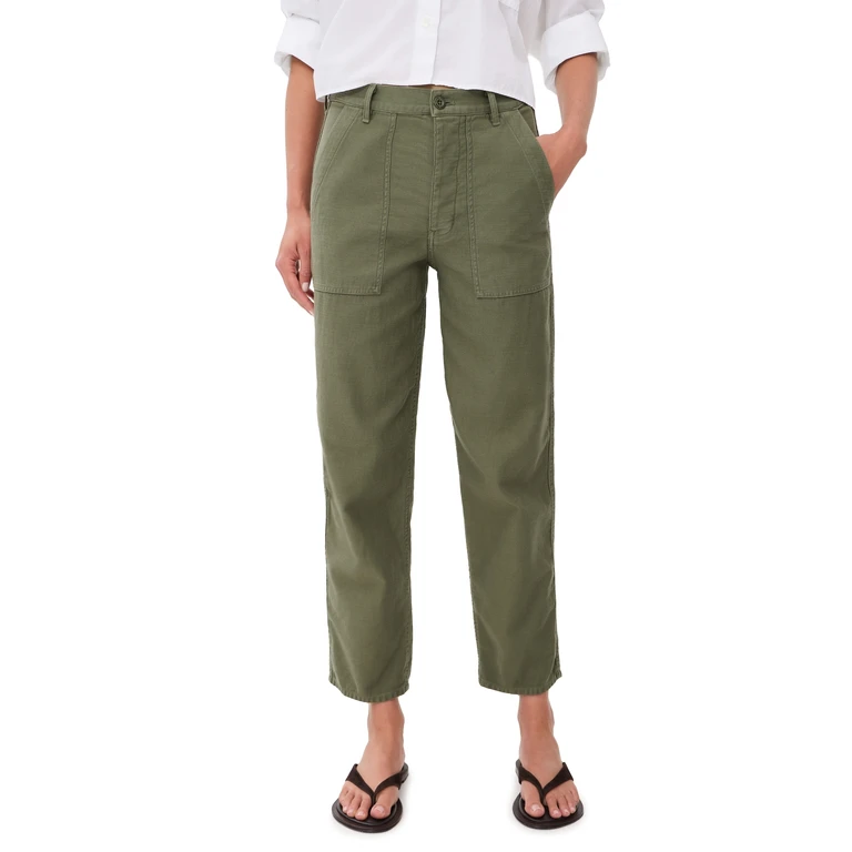 Nili Lotan Earl Herringbone Pants French Khaki 4