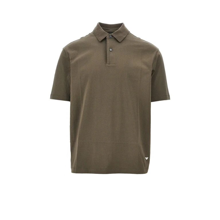 Emporio Armani Herren Polo-Shirt aus Baumwolljersey