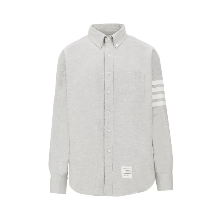 THOM BROWNE '4 Bar' flannel shirt Man V