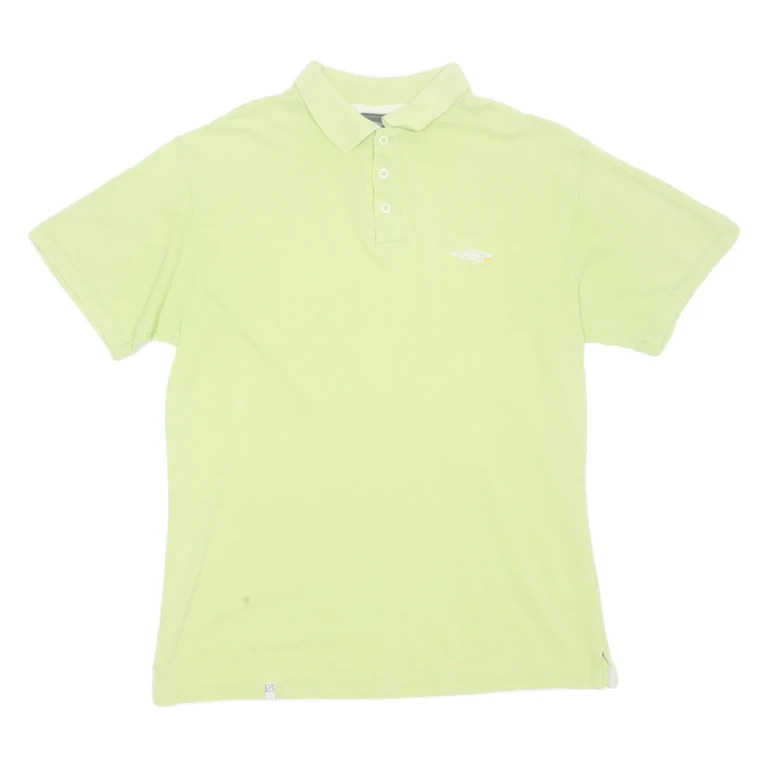 UMBRO Mens Polo Shirt Green M
