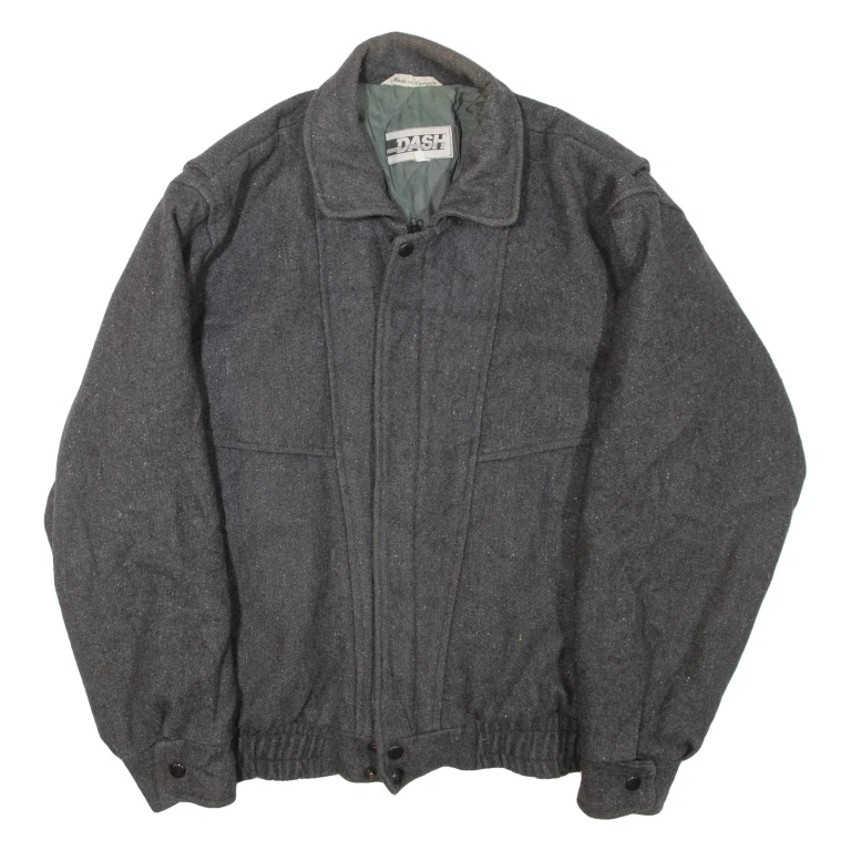 DASH Mens Jacket Grey Wool M
