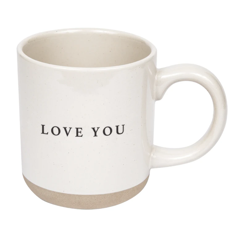 Love You 14 oz Stoneware Coffee Mug