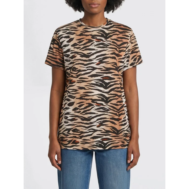 T-Shirt Woman color Black (106579A37ZZC8)