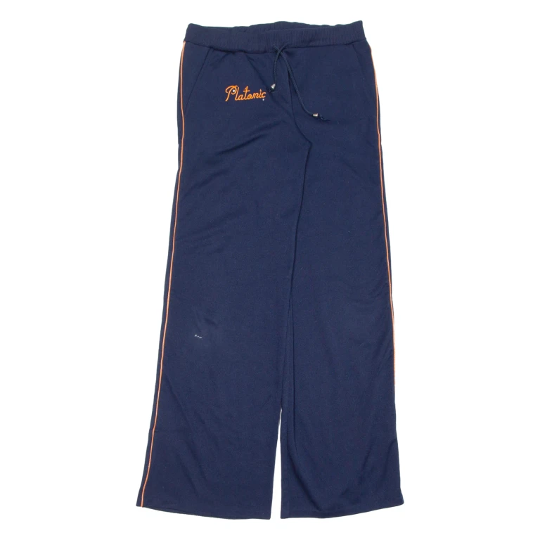 Womens Track Pants Blue Wide-Leg L W29 L31