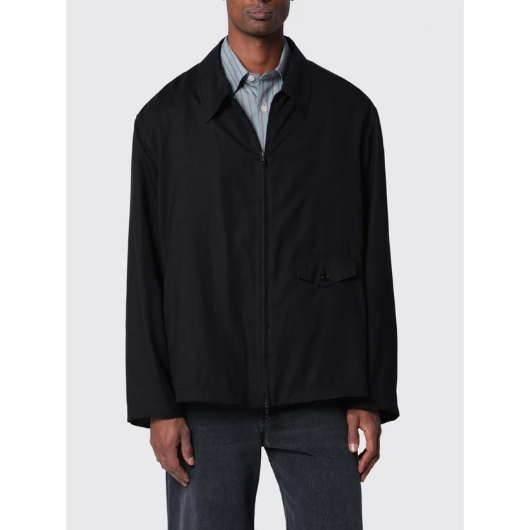 Relaxed Fit Nylon Shirt Jacket with Zip Closure (M2261EE)