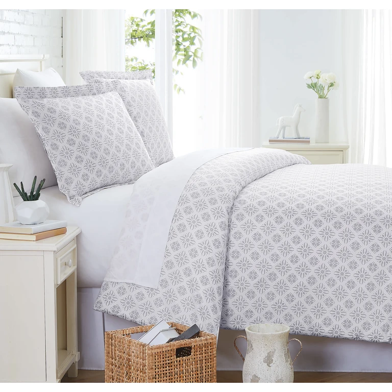 Aztec Dreams 300 Thread-Count 100% Cotton Duvet Cover Set