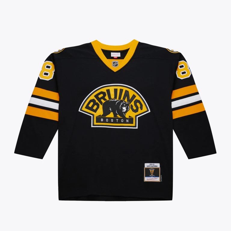 Men's NHL Dark Jersey Bruins 2014 David Pastrnak