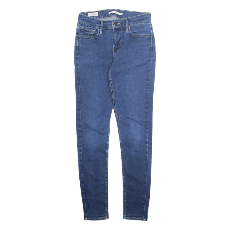 LEVI'S Womens Jeans Blue Regular Tapered Stone Wash W26 L30