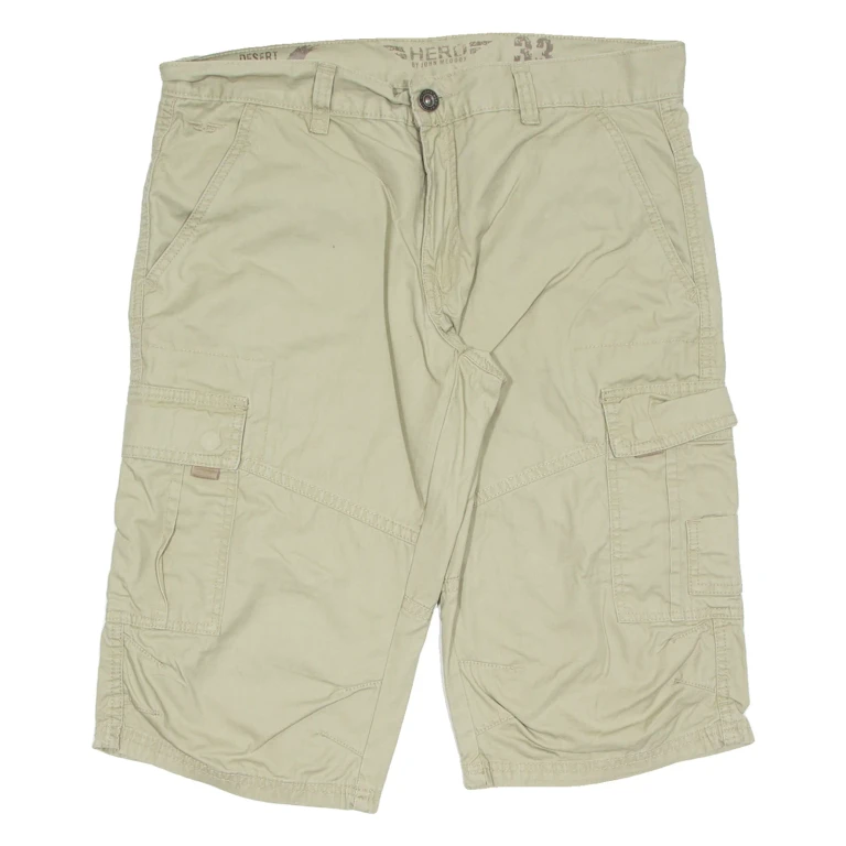 HERO Mens Workwear Shorts Beige XL W38