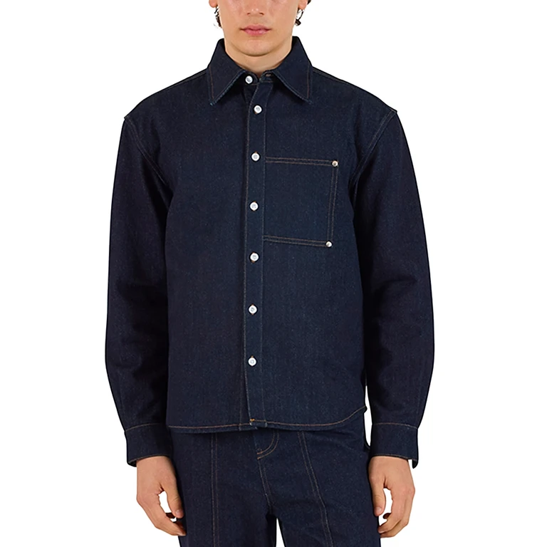 Krost Indigo Denim Rivet Shirt