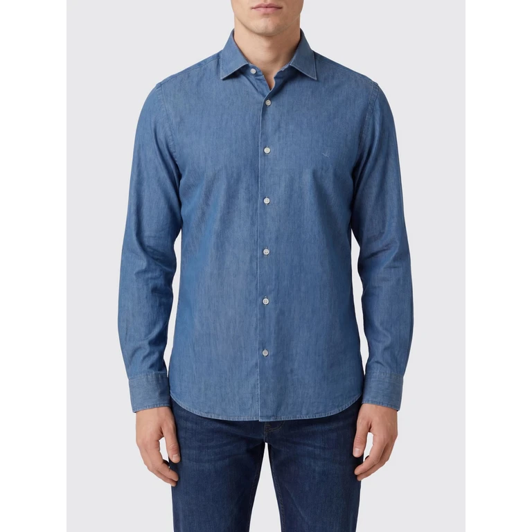 Long-Sleeved Cotton Shirt with French Collar (202AT145V0031)