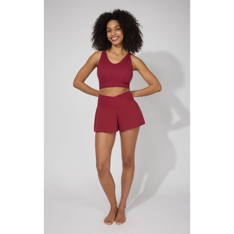 Ribbed Alamo Bra Tank & Lightstreme Crossfire Short Set