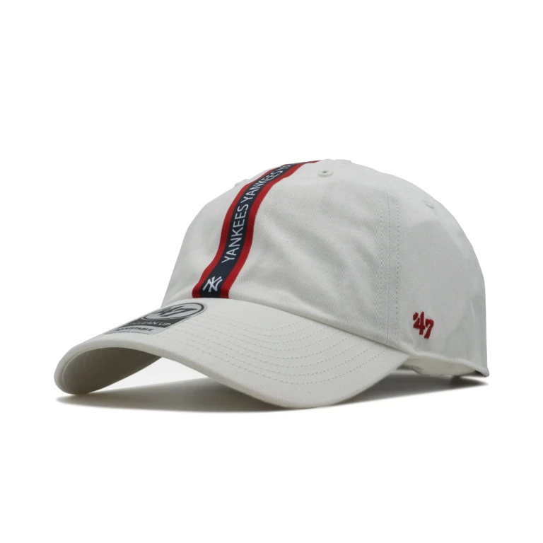 Men's Ny Yankees Triple Stripe Clean Up Strapback Cap