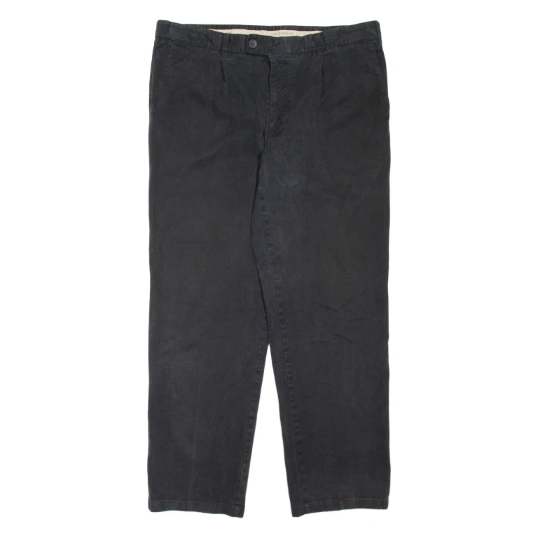 BURBERRY Mens Trousers Black Regular Straight W38 L32