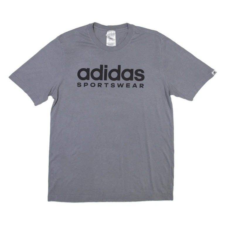 ADIDAS Mens T-Shirt Grey M