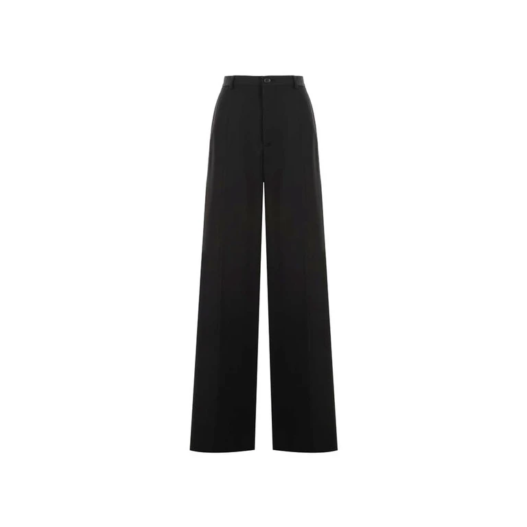 Balenciaga Black Wool Flared Pants - Men