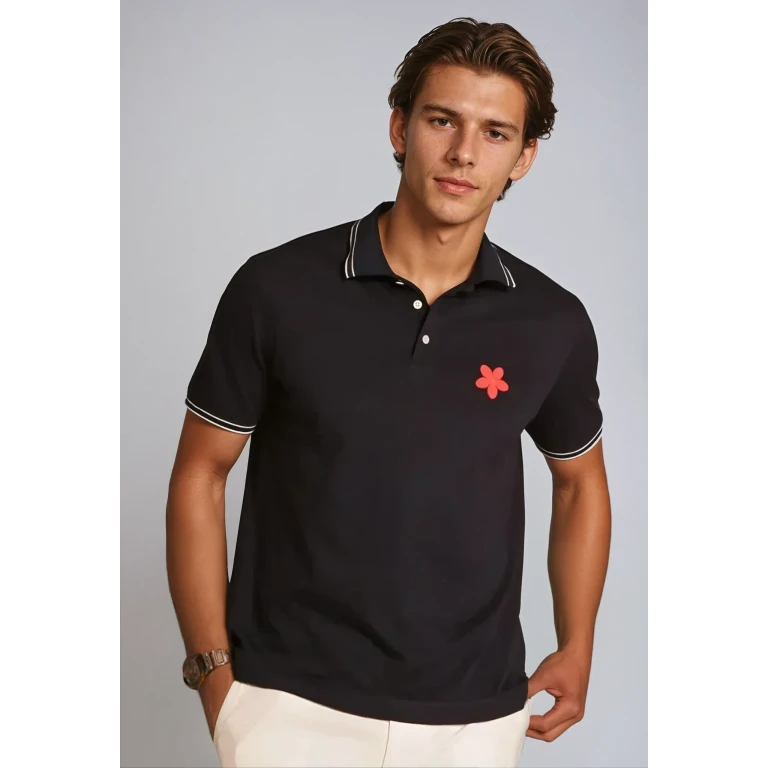 Happy Polo Shirt - Black
