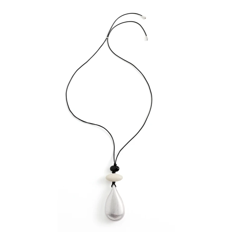 Lizzie Fortunato Museo Cord Necklace Silver One Size