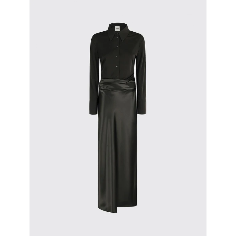 Dress Woman color Green (NW25PFDR02969DARKGREENANTHRACITE)