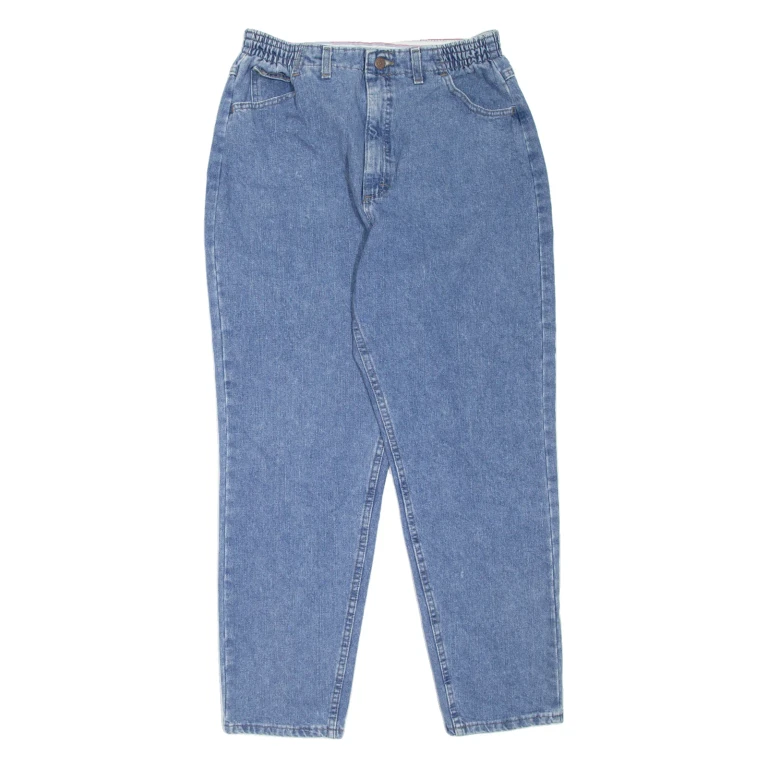 LEE Womens Jeans Blue Regular Mom W30 L28
