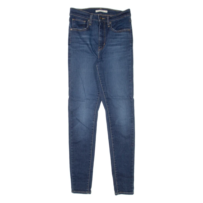 LEVI'S Mile High Womens Jeans Blue Slim Skinny Stone Wash W27 L30