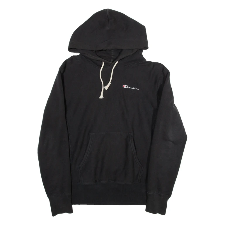 CHAMPION REVERSE WEAVE Womens Black Hoodie M