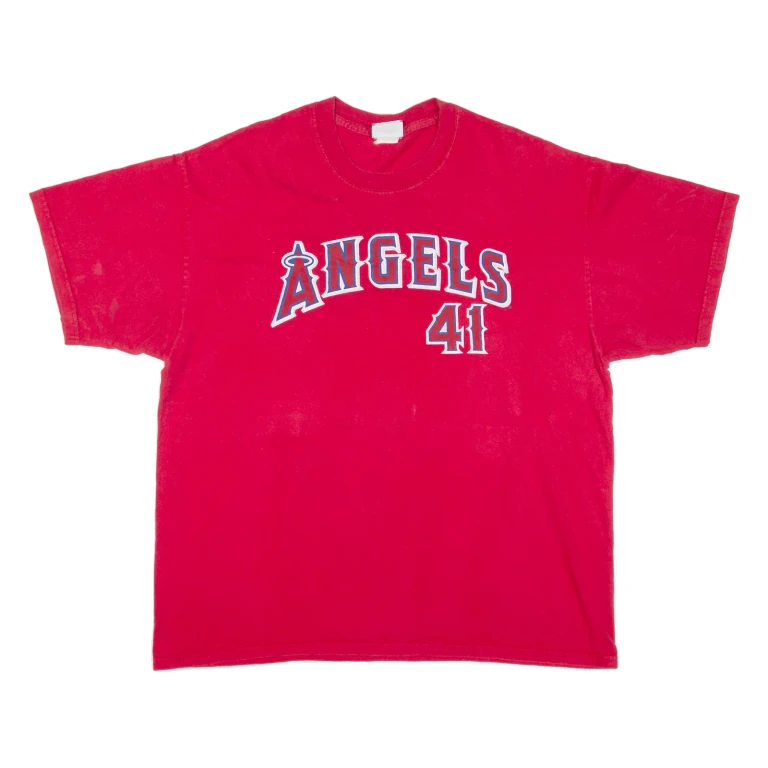 LEE La Angels Mens T-Shirt Red USA XL