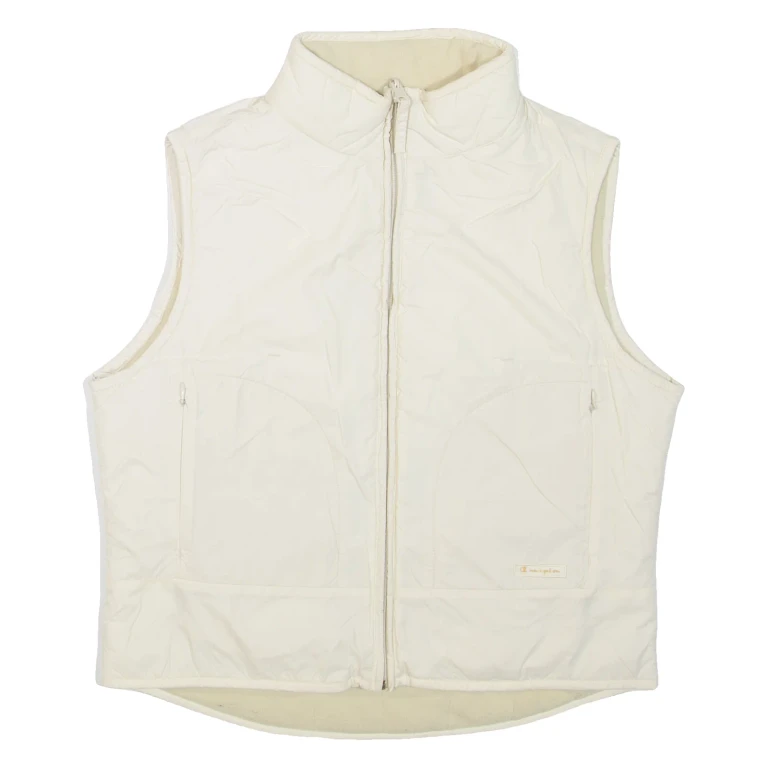 CHAMPION Womens Gilet White Nylon S