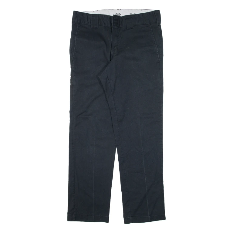 DICKIES Workwear Mens Trousers Black Slim Tapered W30 L30