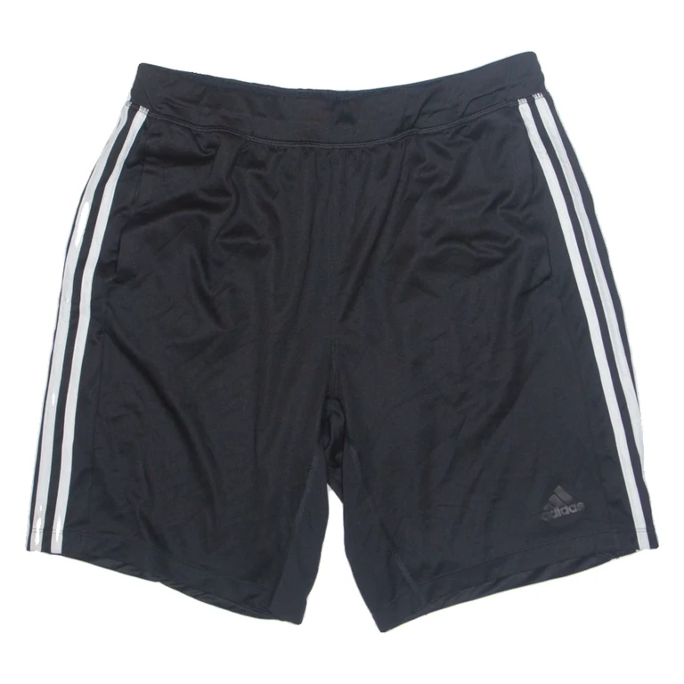 ADIDAS Mens Sports Shorts Black Relaxed L W30