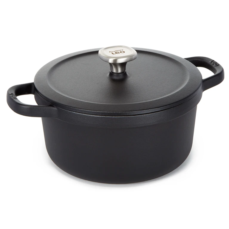 Leo Graphite Enameled Cast Iron Stockpot 10.25", 6qt.