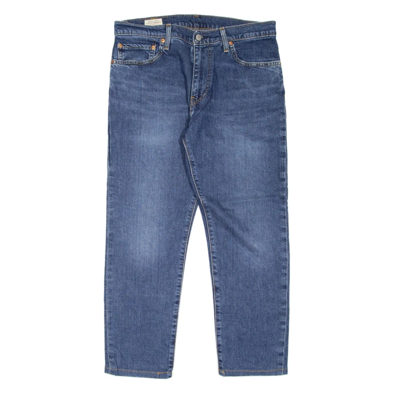 LEVI'S 512 BIG E Jeans Mens Blue Slim Tapered Stone Wash W33 L25