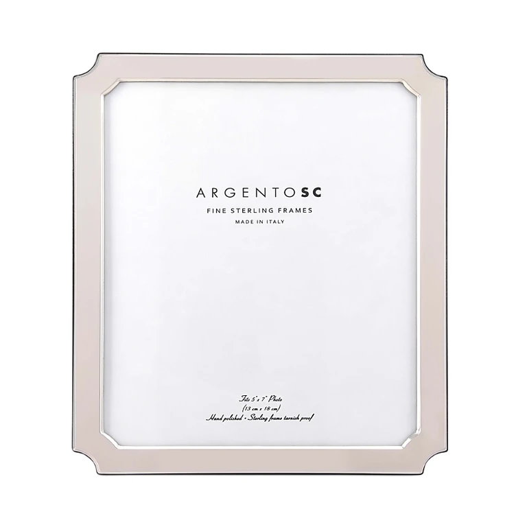 Argento Sc Edged Sterling Silver Picture Frame, 5 x 7