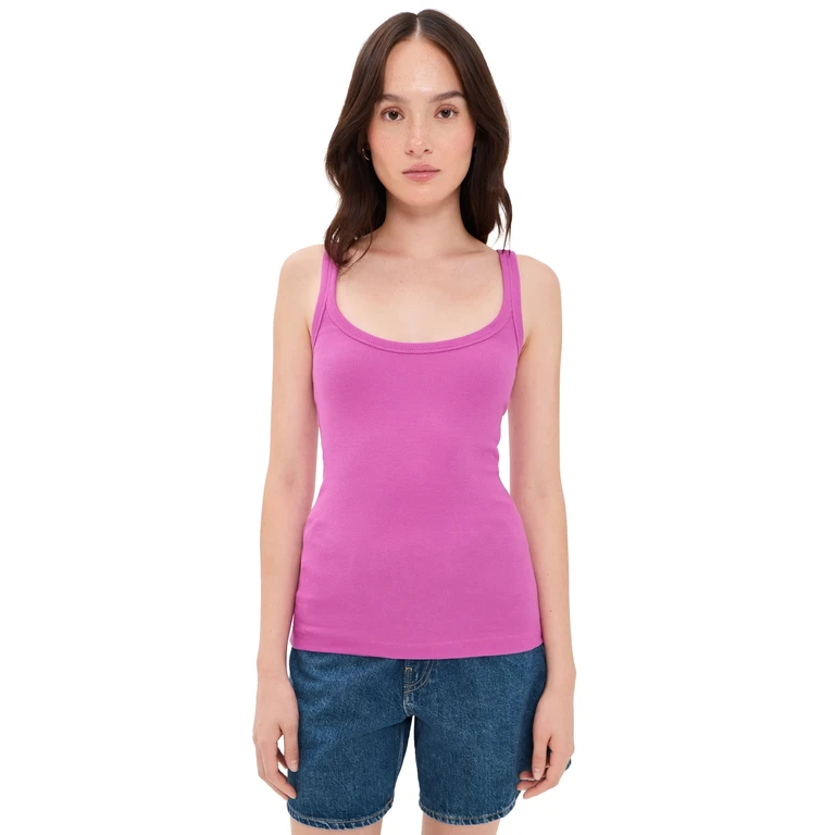 Alex Mill 365 Ribbed Tank Roasted Bean XL