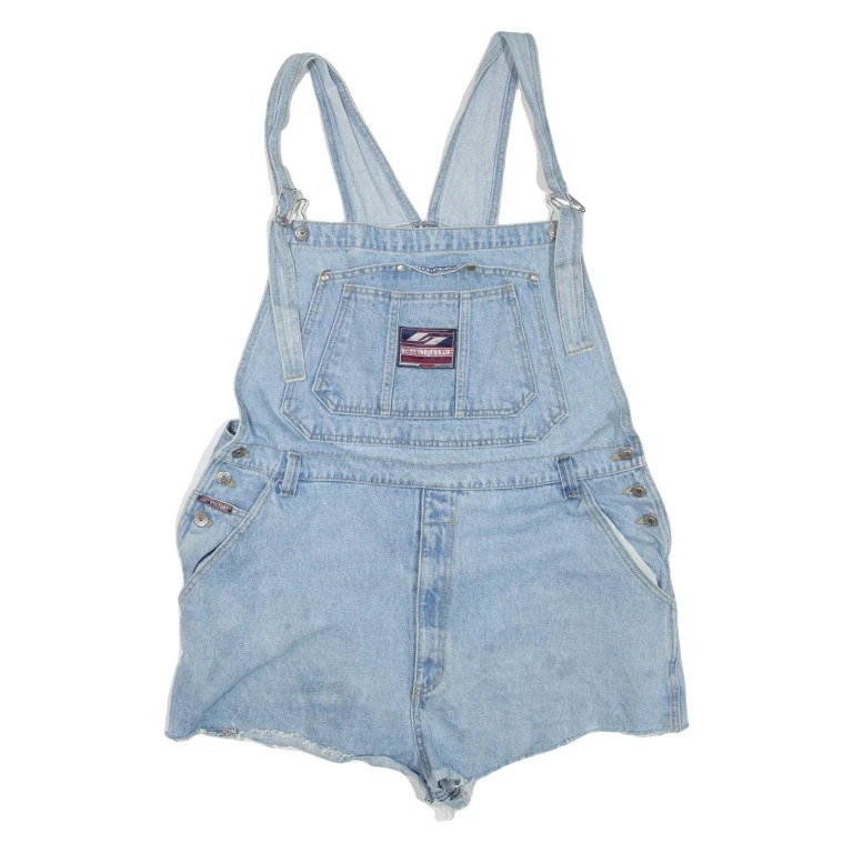 CULTURE PERFORMANCE Womens Playsuit Blue Straight Denim XL