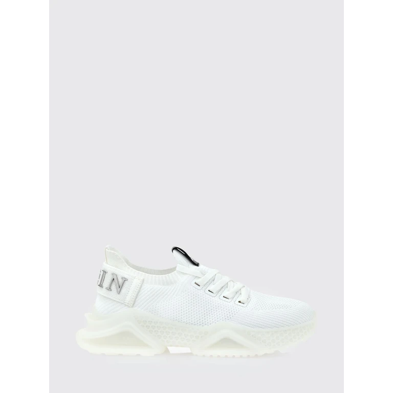 Low-Top Sneakers in Crochet Knit with Elasticated Ankle and Logo (LABSUSC0098PTE003N0101)