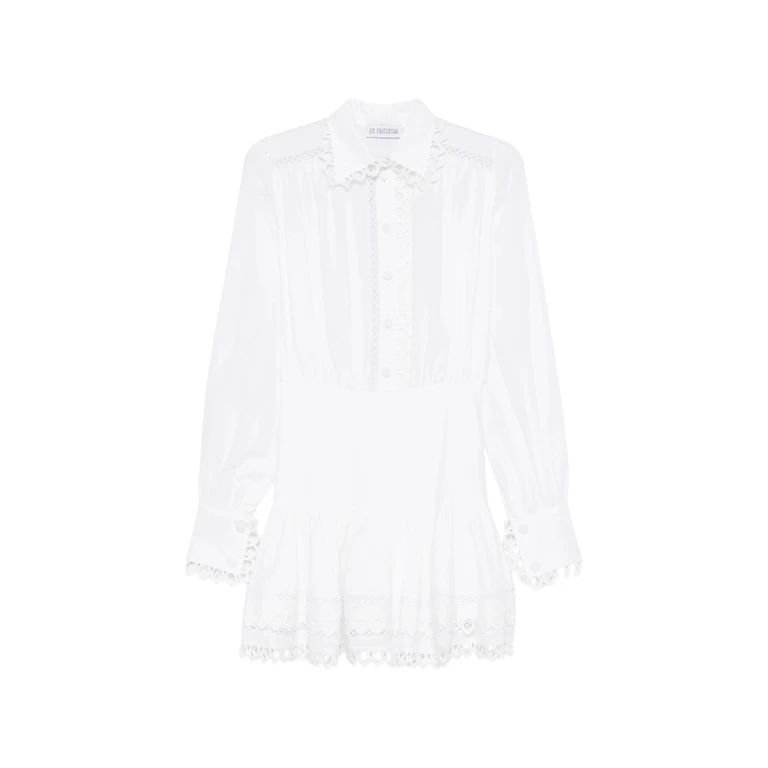 Les Filles D'eva Lace-trim Mini Dress