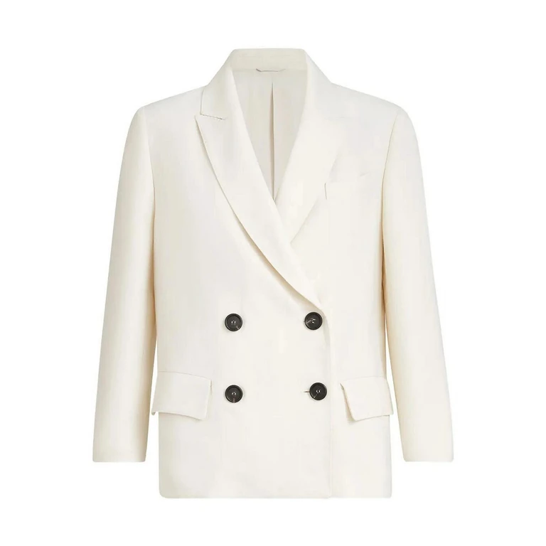 Brunello Cucinelli Monili-detail Double-breasted Blazer